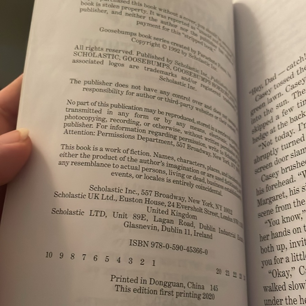 Goosebumps Book - Picture 3 of 3